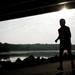 Ann Arbor Marathon participants go under a bridge in Gallup Park on Sunday, June 9. Daniel Brenner I AnnArbor.com